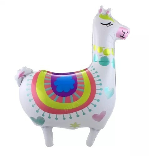 Globo Metalizado Animal Llama Mexicana Grande X1