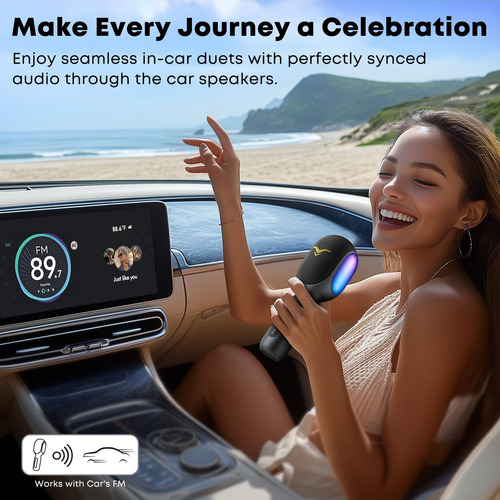 Sondtuo Wireless Bluetooth Karaoke Micrófono, Micrófono Port