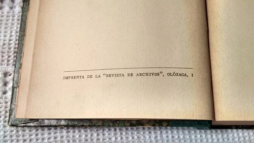 Lecturas Españolas 1º Ed. Azorin - Revista De Archivos 1912