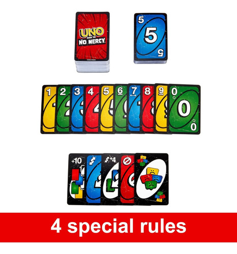 Uno No Mercy Sin Piedad Juego De Cartas