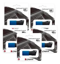 Comprar Kit 100 Memorias Usb Kingston 64gb Dtxm\u002F64 3.2 Data Color Negro