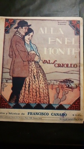 Imagen 2 de 5 de Gaucho Criollo Antigua Partitura Vals. 51927.