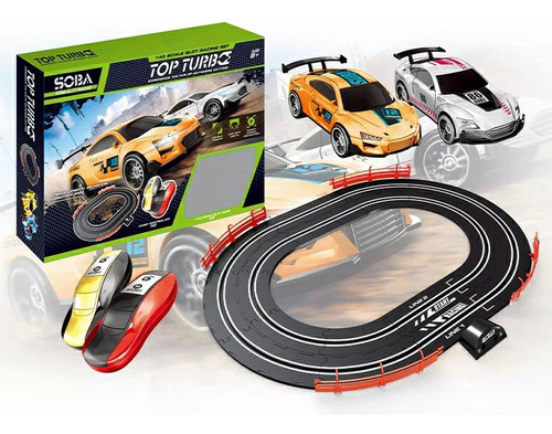 Pista De Carreras Soba Slot Racing Top Turbo Auto Luz Usb