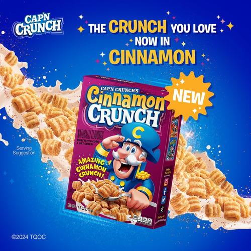 Cereales Cap N Crunch Mezcla Canela Y Bayas Paquete De 4