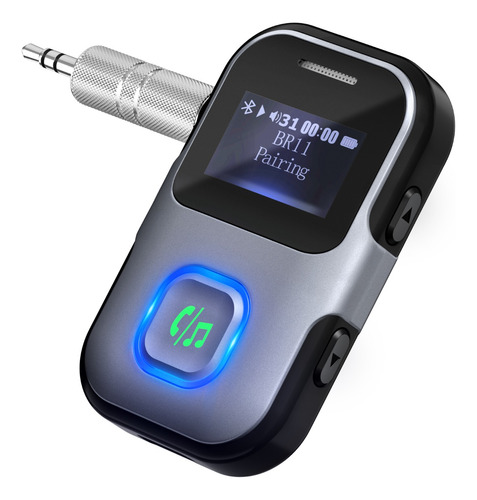 Receptor Bluetooth 5.0 Aux Lcd Auto Celular Manos Libres