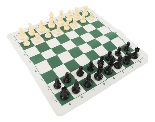 Juego De Mesa Enrollable Con Forma De Ajedrez Portátil, Verd