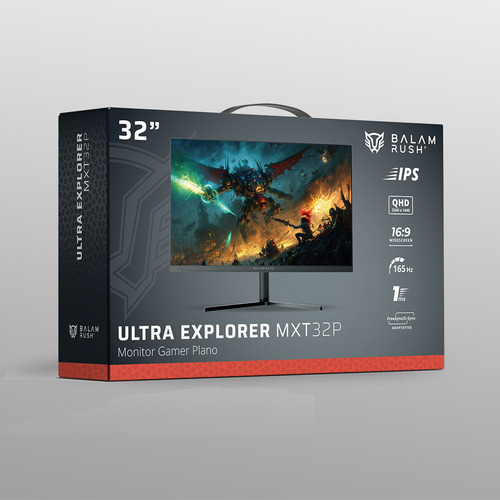 Monitor Gamer Plano 32 Ips Ultraexplorer Mxt32p 2k 165hz 1ms