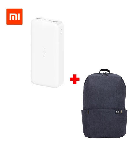 Batería Portátil Redmi 20,000mah + Mochila Xiaomi Casual 10l