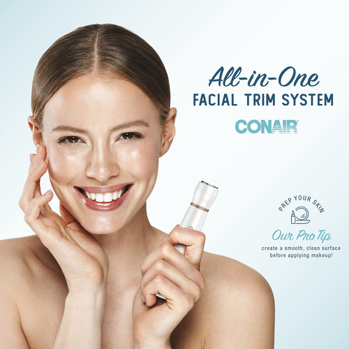 Aparador De Depilação Facial Conair All-in-1 Para Mulheres