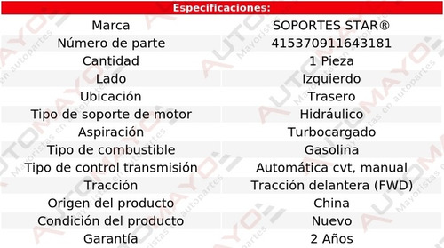 Soporte Tacón De Motor Tras Izq A4 2.0l 4 Cil 05-07
