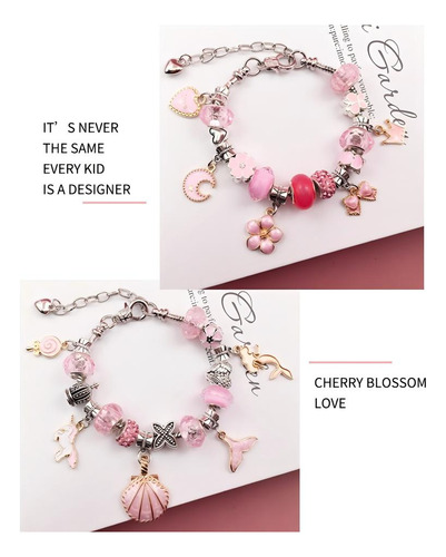 Kit Pulseras Cuentas Para Hacer Bisuteria Abalorios