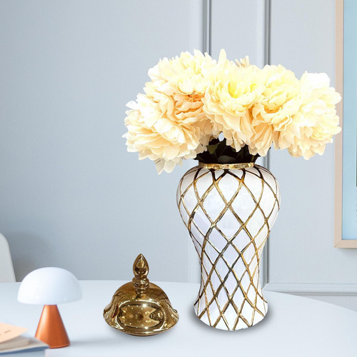 Tarro De Cerámica Para Jengibre, Tarro De Decoración Medio