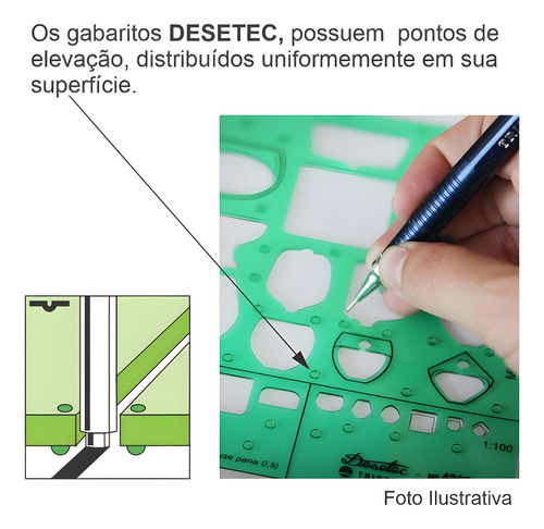 Gabarito Sanitários Com Escala Mod 4382 Trident