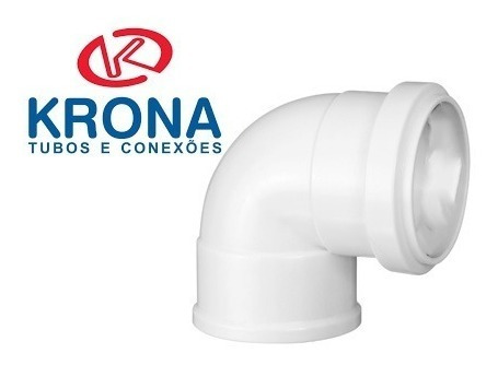 Codo De Pvc 100mm H-h 90 Grados 1.8mm De Grosor Krona