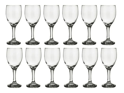 Juego Set X 12 Copa Agua Vino Vidrio Nadir Windsor 300 Ml