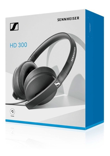 Imagen 4 de 4 de Auriculares Vincha Sennheiser Hd 300 Cerrados Color Negro