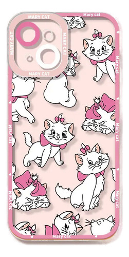 Funda De Silicona Blanda Marie Cat Para iPhone 14 Pro Max 13