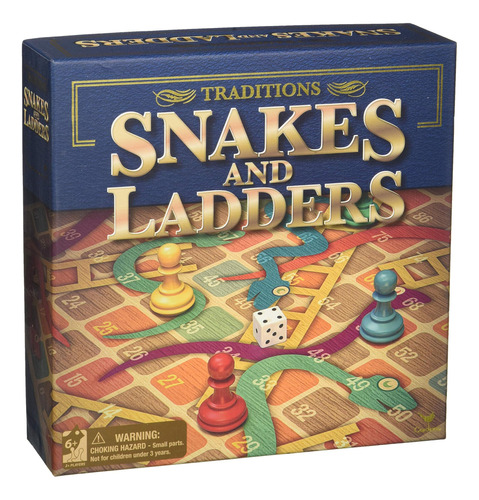 Juego De Mesa Snakes & Ladders De 13,5x13,5 Durante 6 Años