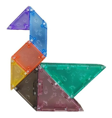 Tangram Magnetico Puzzle Didactico Rompecabezas Figuras 3d 