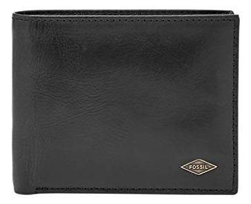 Fossil Hombres Ryan Piel Rfid-blocking Pasaje De Bce1w