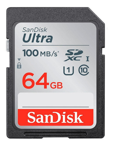 Cartão Sdxc 64gb Sandisk Ultra 100mb/s Classe 10 Uhs-i