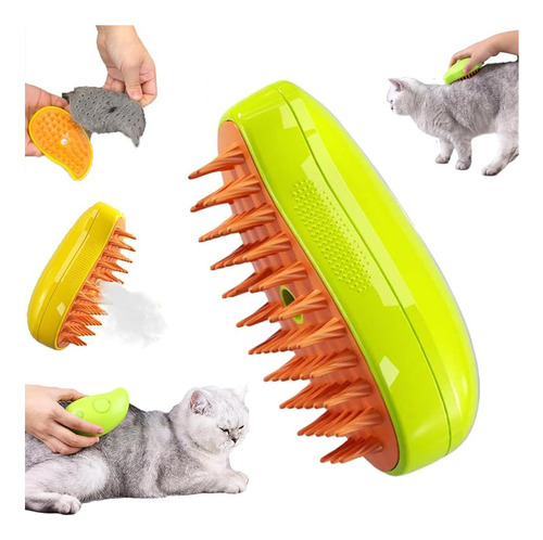 Cat Hair Steam Brush Removes Knots And Loose Hair