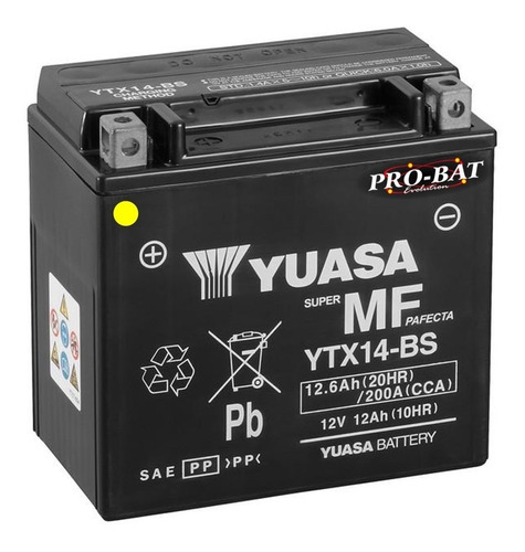 Bateria Yuasa Ytx14-bs Moto Bmw F650gs F800gs R1200gs Africa