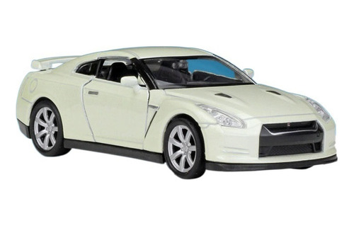 Coche En Miniatura De Aleación 1/36 Para Nissan Gtr Blanco