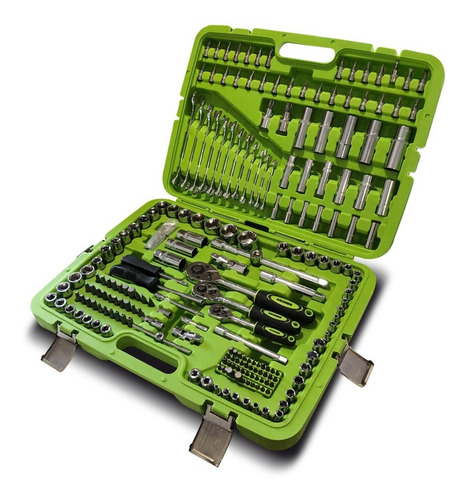Set Juego De Tubos Llaves Y Puntas Kroner De 216 Piezas