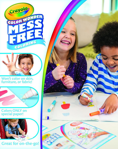 Marcadores Crayola Color Wonder Para Colorear Sin Líos, 10 U