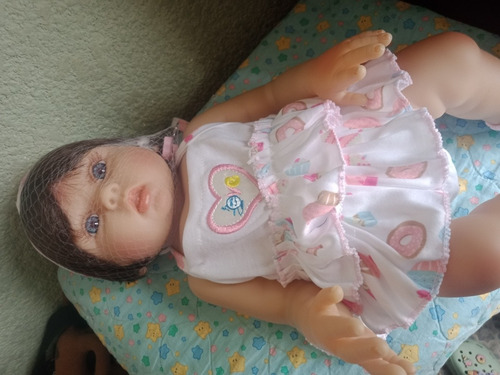 Bebé Reborn Muñeca Silicona De Cuerpo Completo 48cm Usada (Usado)