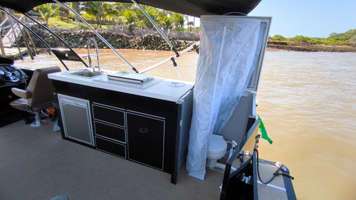 Lancha Ventura Pontoon 320 2025 Zero V-cat Vcat Fluvimar Sol