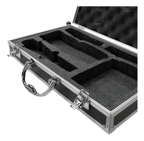 2 Estuche De Aluminio Para Transporte De Micrófono Estuche