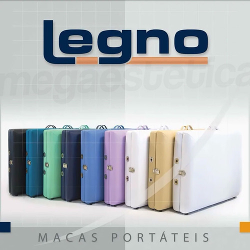 Imagem 5 de 5 de Maca Legno Dobrável Portátil Maleta 300kg Estética Drenagem