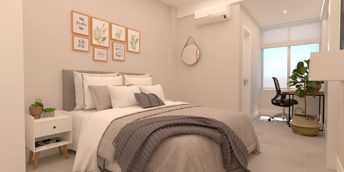 Imagem 11 de 27 de Copacabana Quarto/sala Com Suíte 44m