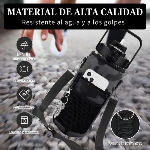 Funda Para Botella De Agua De Gimnasio De 2 Litros Con Sopor