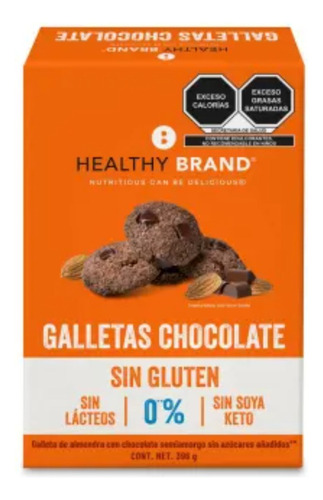 Galletas Healthy Brand Sabor Chocolate 396 G