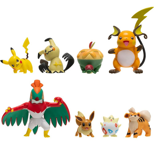 Pokemon Battle Figure 8 Pack - Características Pikachu, Eeve