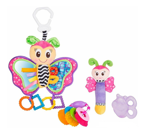 Set Butterfly Fun Pack Playgro Estimulo Visual Texturado