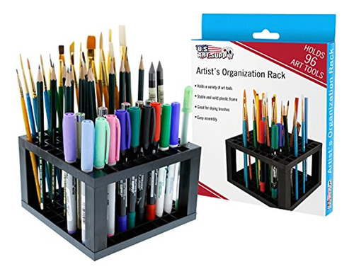 U.s. Art Supply Soporte De Plástico Para Lápices Y Pinceles 