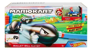Hot Wheels Mario Kart Lanzador Bullet Bill