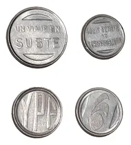 Comprar Fichas Cospeles Monedas De Subte Lote X 4 Diferentes 