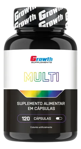 Multivitamínico 120 Cáps. Growth Supplements - Sabor Neutro (Nova...