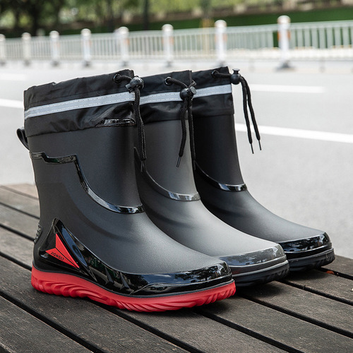 Botas De Lluvia Impermeables Ajustables Para Hombre