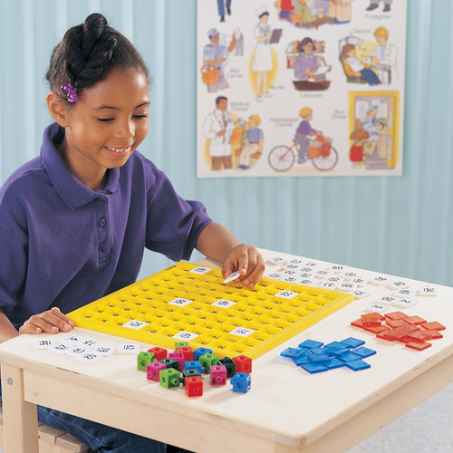 Recursos De Aprendizagem Do Number Board Hundred W/ Tiles Há