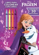 Comprar Frozen. Libro Para Colorear Con Ceras, De Disney. Editorial Libros Disney Editorial En Español