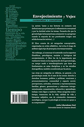 Libro : Envejecimiento Y Vejez: Categorias Y Conceptos  -...