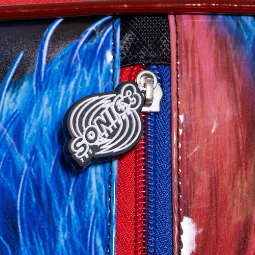 Mochila Sonic Shadow Original Ruz Primaria Con Ruedas Rojo Liso