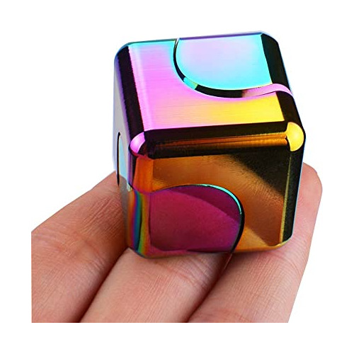 Juguetes Cubo Fidget Spinner Adultos, Metal Edc Figetss...