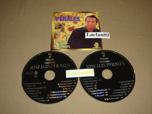 Jose Luis Perales Mis 30 Mejores Canciones 1998 Sony 2 Cds